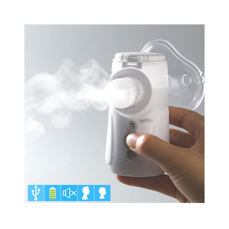 USB ไอหอบหืดหายใจบำบัด Nebulizer แบบพกพา3.3μMสำหรับเด็กผู้ใหญ่