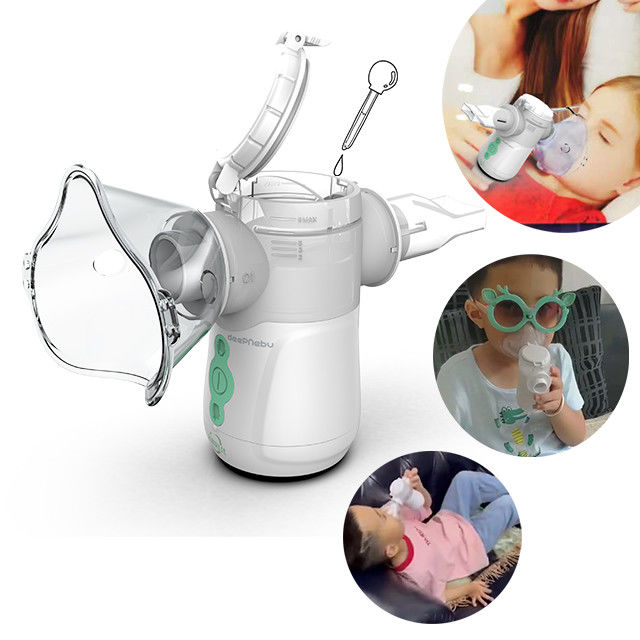 เครื่องใหม่ แบตเตอรี่การแพทย์ Mute มินิ เครื่องหน้ากากลมหายใจฟรี กลาก Copd Nebulizer เครื่องผู้ใหญ่ เด็กสุขภาพ