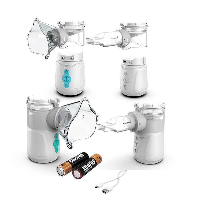 Kids Cough Cold Portable Home Nebulizer 0.35mL / Min DC USB ถอดแบตเตอรี่ได้