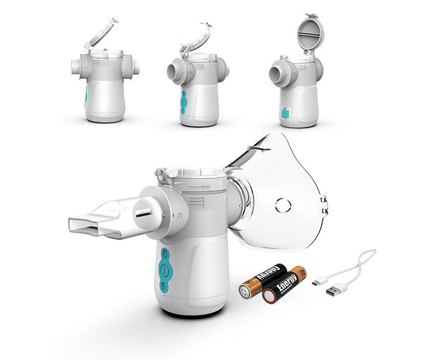 เครื่องพ่นยา COPD แบบพกพาขนาดเล็กสำหรับเด็ก 40dB IP34 สำหรับโรคหอบหืดไอเย็น