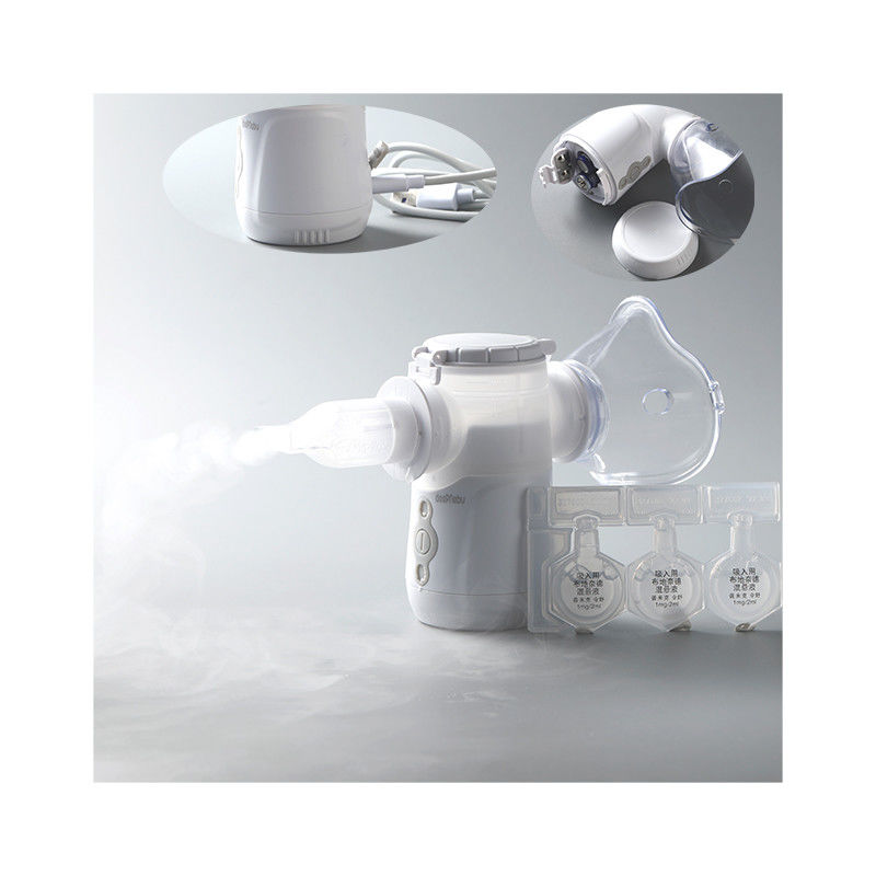 Homecare Medical Asthma Inhaler Nebulizer แบตเตอรี่ USB 3μm 40dB สำหรับเด็กผู้ใหญ่