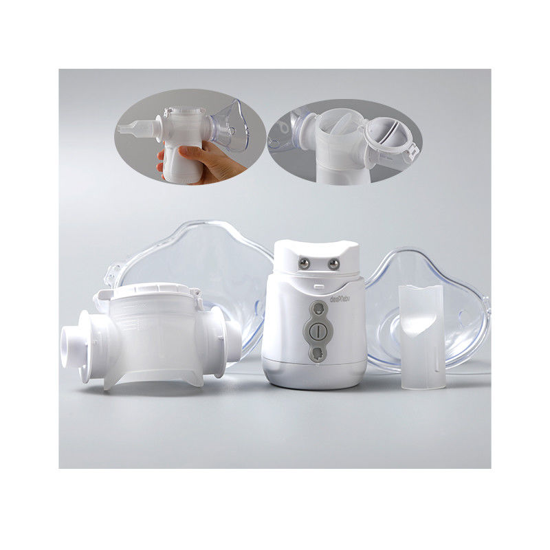 Homecare Medical Asthma Inhaler Nebulizer แบตเตอรี่ USB 3μm 40dB สำหรับเด็กผู้ใหญ่