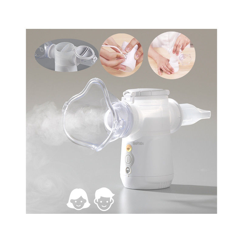 เครื่องพ่นยาสูดพ่นแบบพกพาที่ปรับได้ DC 5V 3V 2.9μm Smart Nebulizer ตาข่าย