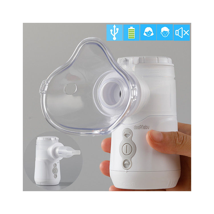 Family Healthcare Mesh Nebulizer Machine 1μm - 4.7μm สำหรับหวัดและไอ
