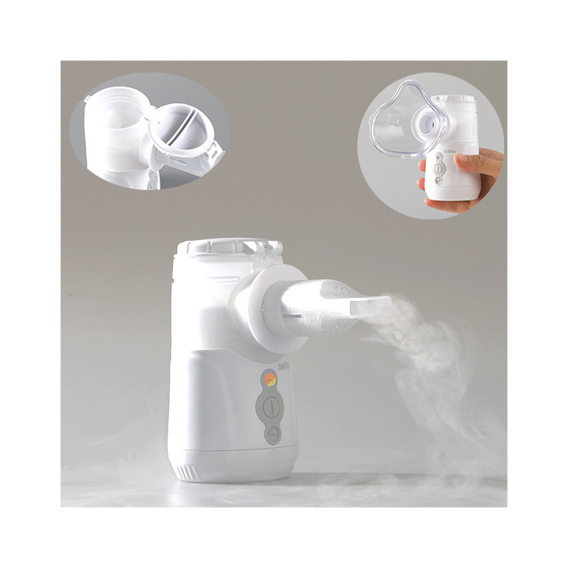 เครื่องพ่นฝอยละอองตาข่ายแบบพกพาสำหรับดูแลสุขภาพ 2-3.3μm Inhalator