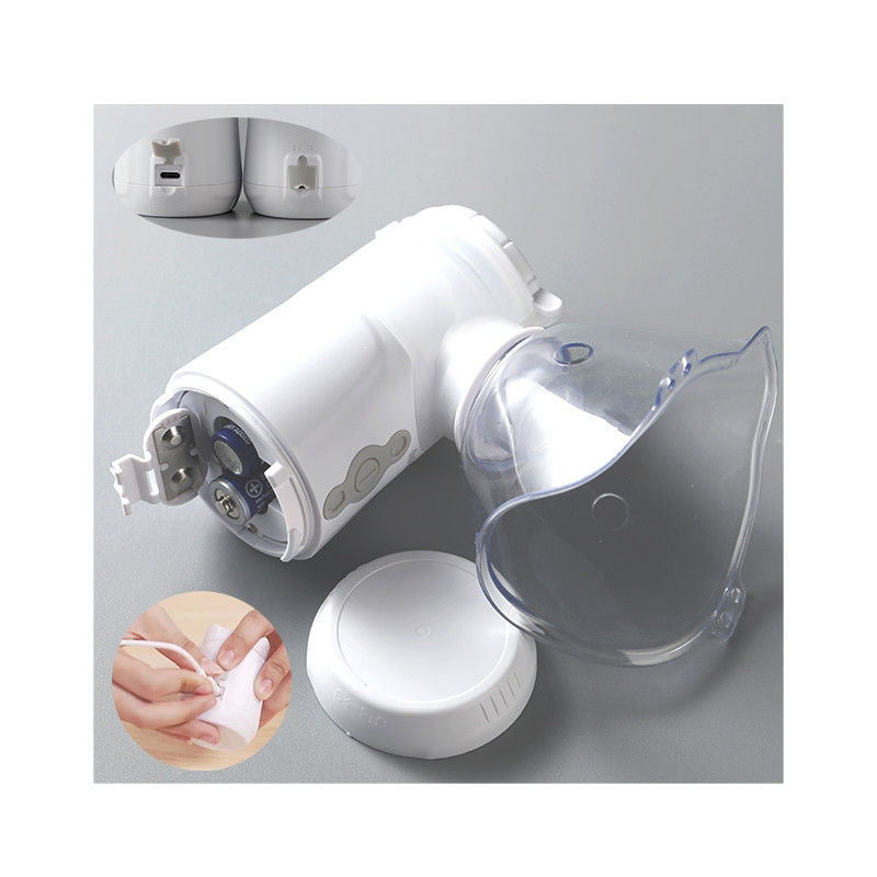 เครื่องพ่นฝอยละอองตาข่ายแบบพกพาสำหรับดูแลสุขภาพ 2-3.3μm Inhalator