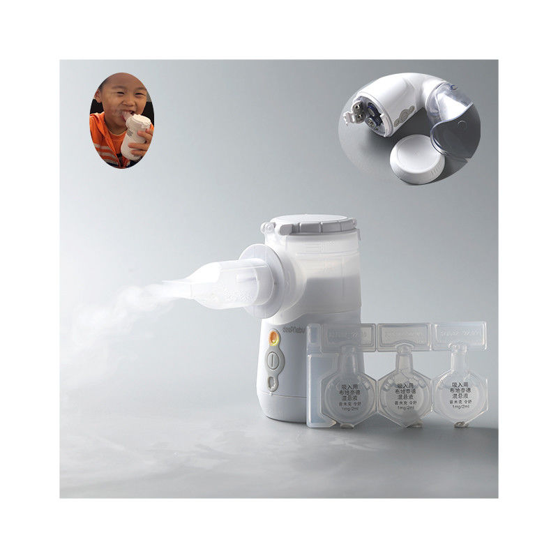 เครื่องพ่นฝอยละอองตาข่ายแบบพกพาสำหรับดูแลสุขภาพ 2-3.3μm Inhalator