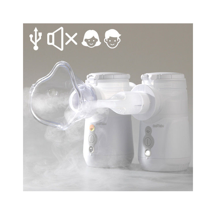 เครื่องพ่นฝอยละอองตาข่ายแบบพกพาสำหรับดูแลสุขภาพ 2-3.3μm Inhalator