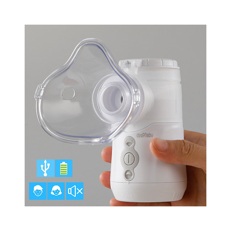 Medical Asthma Inhaler Nebulizer ไอเย็น USB 3.0μM 40dB Nebulizer แบบพกพาขนาดเล็ก