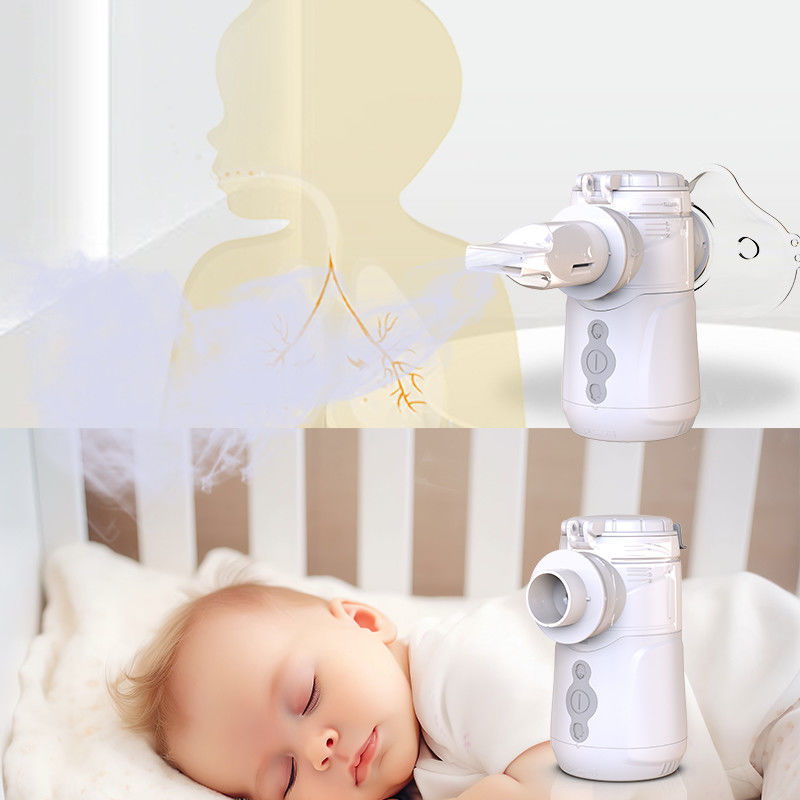 Medical Mesh Kids Nebulizer ด้วยเทคโนโลยีป้องกันการแตกของห้องสองห้องสําหรับระบบทางเดินหายใจ