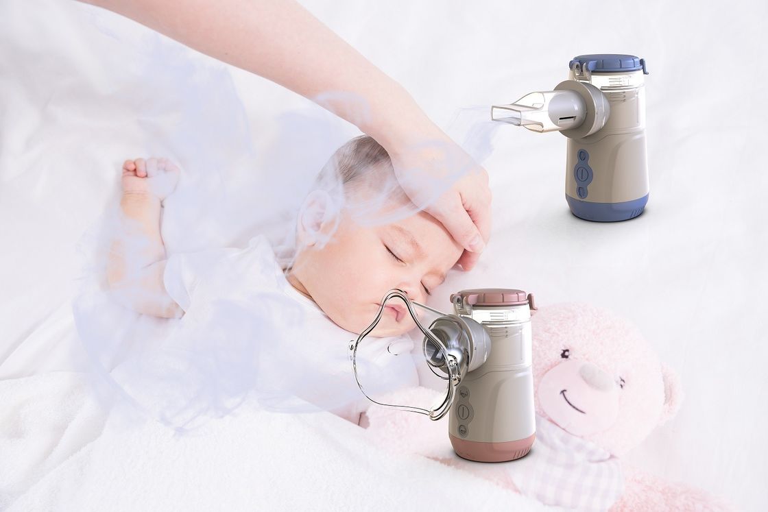 แบตเตอรี่ AA หรือ DC USB Powered Kids ผู้ใหญ่ Mesh Nebulizer ไปยัง Alveoli Bronchioles