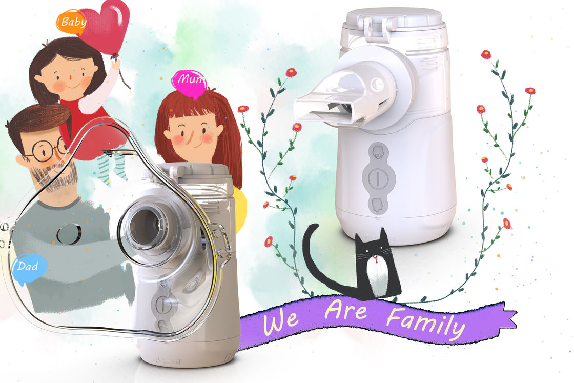 พกพา 1-5μm Vibration Nebulizer ด้วยอัตโนมัติปิดและหมอกหนาแน่น