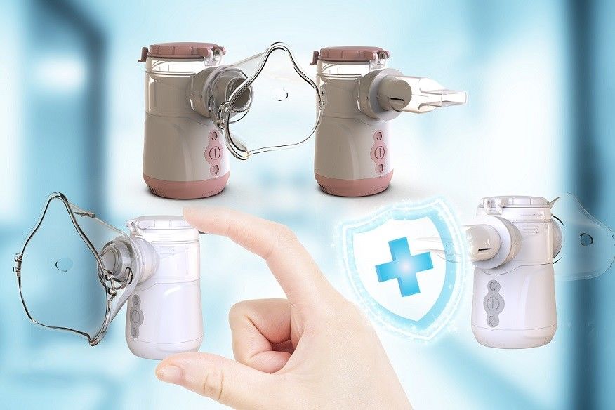 USB ประเภท C แบตเตอรี่ Mesh Nebulizer โหมดปรับสําหรับเด็กและผู้ใหญ่