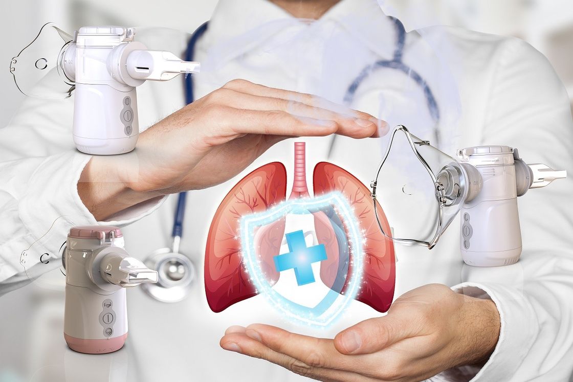 เครื่อง Nebulizer USB หรือ แบตเตอรี่ที่เงียบสงบสําหรับเด็กหรือผู้ใหญ่