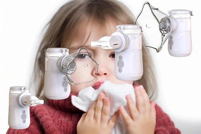 เครื่องสั่นสะเทือน Mesh Inhaler อัตราที่ใหญ่ หมอกหนาแน่น ไม่มีการกั้น ปิดอัตโนมัติ / ตัวชี้วัดแบตเตอรี่ต่ํา