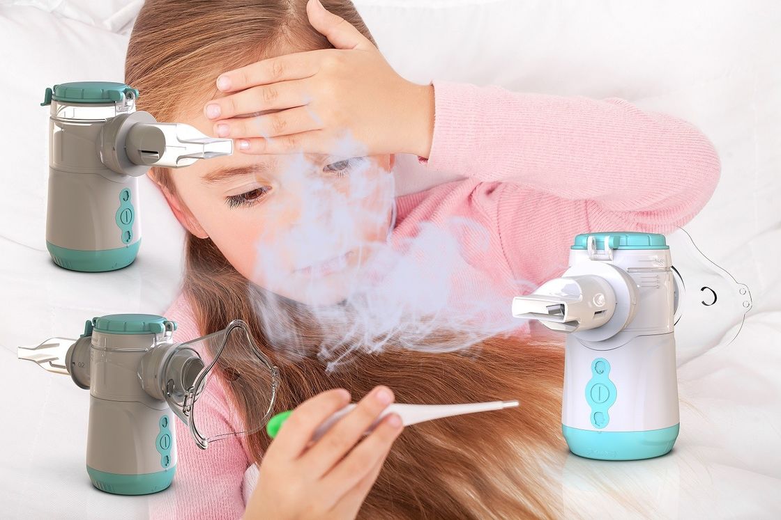 ขนาดอนุภาค Nebulizer Vibrating Mesh ขนาดอนุภาค 1-5μm การแพทย์และพกพา