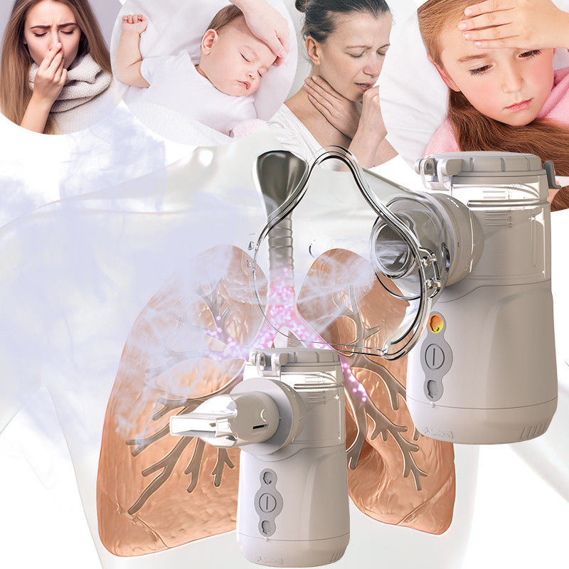 แบตเตอรี่ หรือ USB Mesh Nebulizer 7 วัน อัตราการกระจายระยะยาว ≥0.3 ml/min